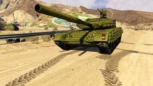 Tank T-72 for GTA 5 front view