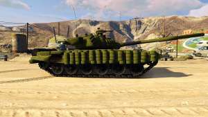 Tank T-72 for GTA 5 side view