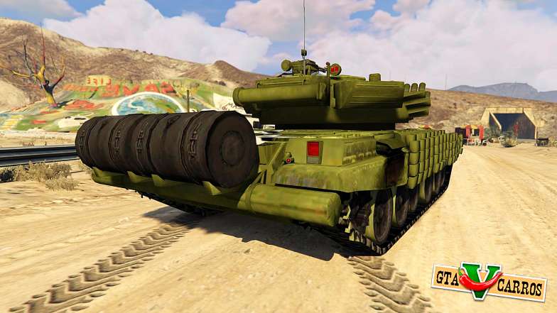 Tank T-72 for GTA 5 rear view