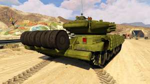 Tank T-72 for GTA 5 rear view