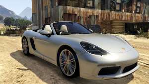 Porsche 718 Boxster S for GTA 5 front view