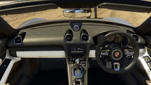 Porsche 718 Boxster S for GTA 5 interior