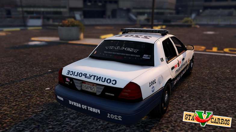 Marked K-9 Unit 2011 for GTA 5 rear view