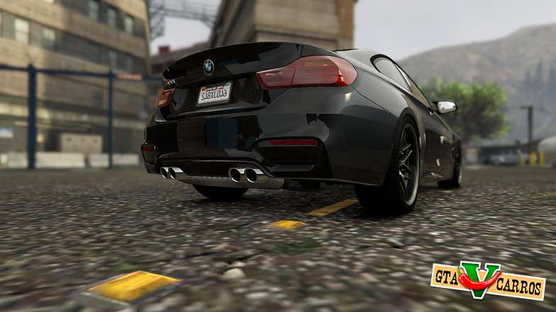 BMW M4 F82 2015 for GTA 5 rear view