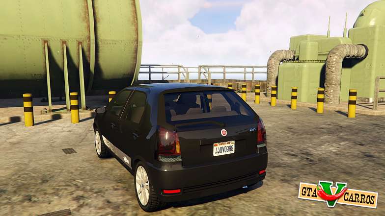 Fiat Palio Way Brasil 2015 for GTA 5 rear view