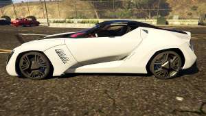 Italy Bertone Mantide 2010 for GTA 5 side view