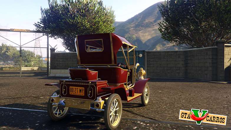 Ford T 12 model 1 for GTA 5 rear view