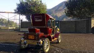 Ford T 12 model 1 for GTA 5 rear view