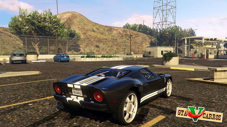 Ford GT 2005 for GTA 5 rear view