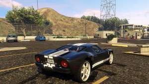 Ford GT 2005 for GTA 5 rear view