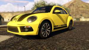 Limited Edition VW Beetle GSR 2012 for GTA 5 front view
