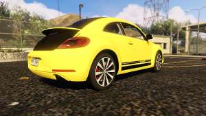 Limited Edition VW Beetle GSR 2012 for GTA 5 rear view