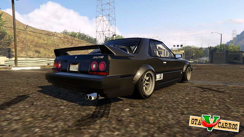 Nissan Skyline RS-X R30 for GTA 5 rear view