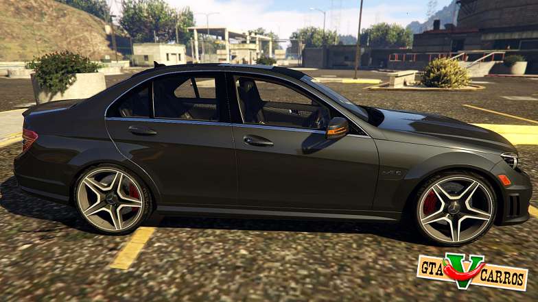 Mercedes-Benz C63 AMG W204 2014 for GTA San Andreas side view