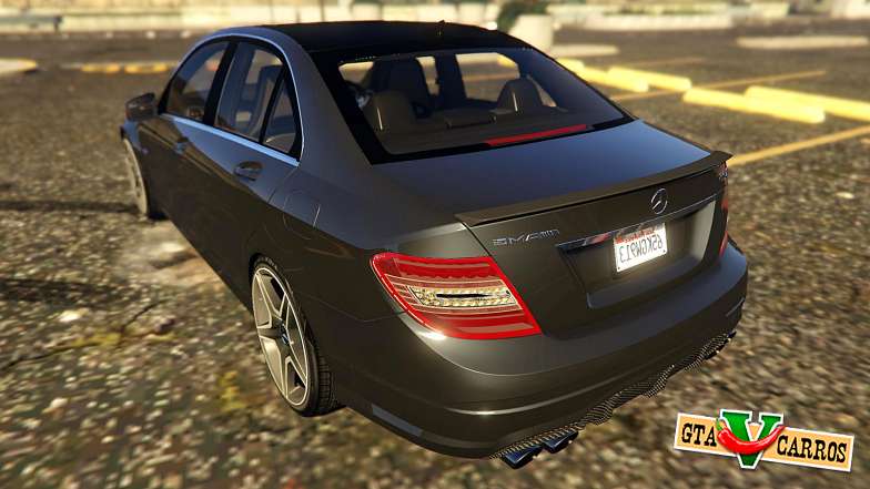 Mercedes-Benz C63 AMG W204 2014 for GTA San Andreas rear view