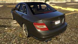 Mercedes-Benz C63 AMG W204 2014 for GTA San Andreas rear view