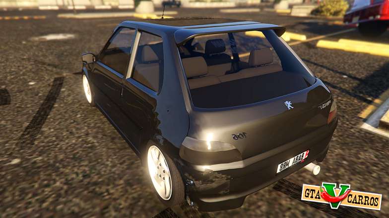 Peugeot 106 for GTA 5 rear view