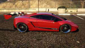 Lamborghini Gallardo Superleggera LibertyWalk for GTA 5 side view