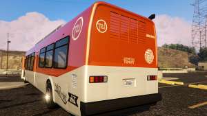 Portugal, Madeira Bus H.Funchal Low Entry Skin for GTA 5 rear view