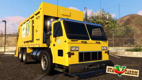 Portugal, Madeira Garbage Truck CMF Skin for GTA 5 front view