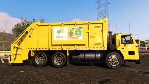 Portugal, Madeira Garbage Truck CMF Skin for GTA 5 side view