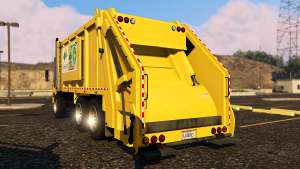 Portugal, Madeira Garbage Truck CMF Skin for GTA 5 rear view