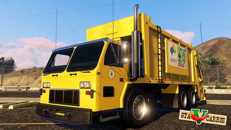 Portugal, Madeira Garbage Truck CMF Skin for GTA 5 exterior