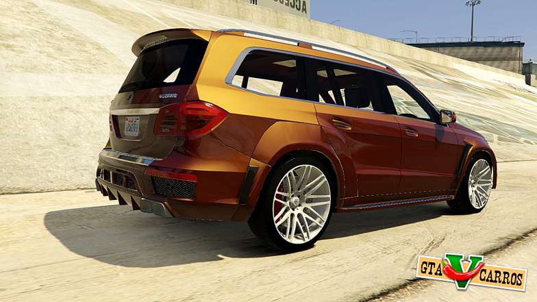 Brabus B63S Widestar for GTA 5 rear view