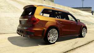 Brabus B63S Widestar for GTA 5 rear view