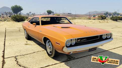 Dodge Challenger 70 for GTA 5 front view