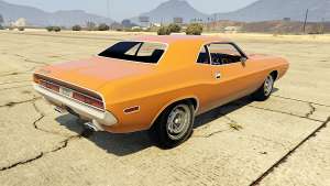 Dodge Challenger 70 for GTA 5 rear view