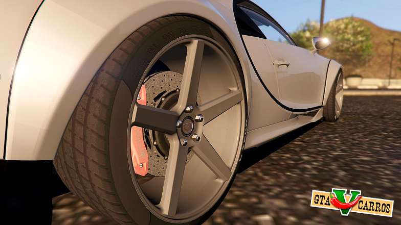 Bugatti Chiron Widebody for GTA 5 wheels