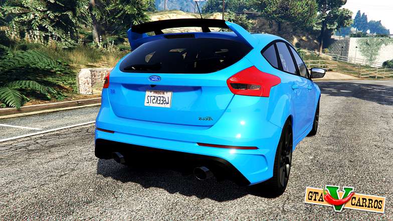 Ford Focus RS (DYB) 2017 [replace] for GTA 5 rear view