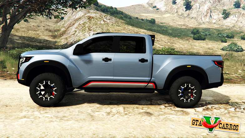 Nissan Titan Warrior Concept 2016 for GTA 5 side view