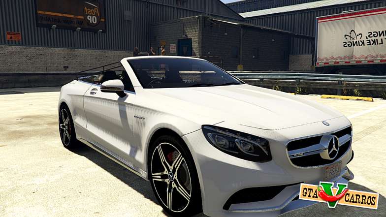 Mercedes-Benz S63 AMG Cabriolet for GTA 5 front view