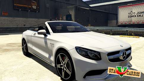 Mercedes-Benz S63 AMG Cabriolet for GTA 5 front view