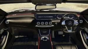Mercedes-Benz S63 AMG Cabriolet for GTA 5 interior