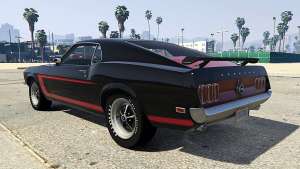 Ford Mustang Boss 302 1969 for GTA 5 rear view