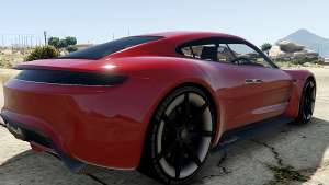 Porsche Mission E 2015 for GTA 5 rear view