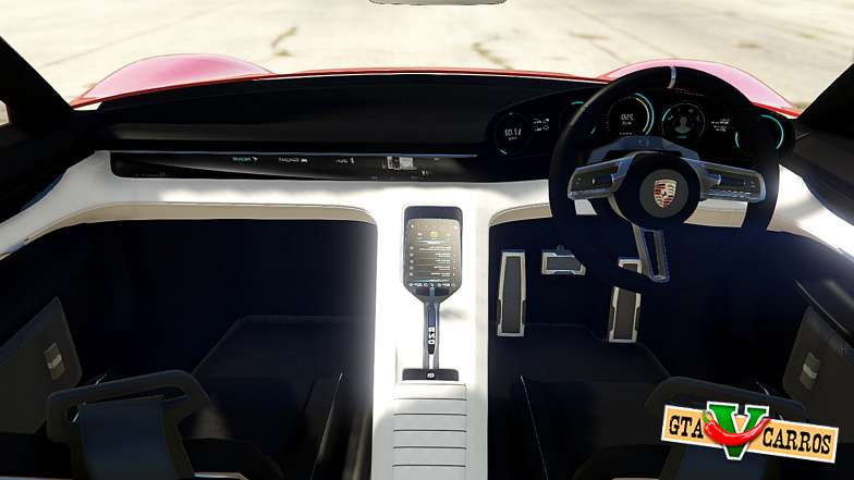 Porsche Mission E 2015 for GTA 5 interior