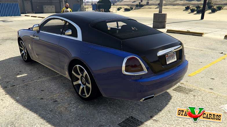 Rolls-Royce Wraith 1.1 for GTA 5 rear view