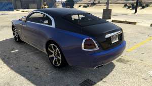 Rolls-Royce Wraith 1.1 for GTA 5 rear view