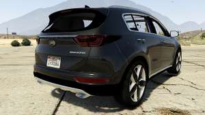 Kia Sportage 2017 2.5 for GTA 5 rear view