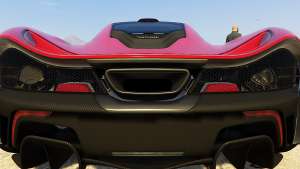 McLaren P1 2014 2.0 for GTA 5 rear view