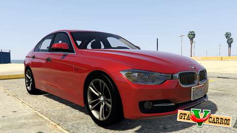 BMW 335i Sedan for GTA 5 front view