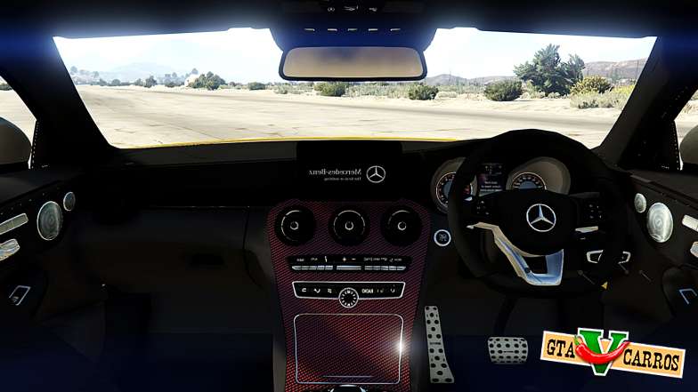 Mercedes C63S AMG Coupe for GTA 5 interior