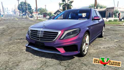 Mercedes-Benz S63 red brake caliper [replace] for GTA 5 front view