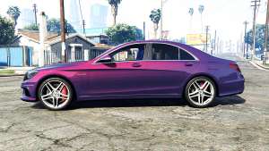 Mercedes-Benz S63 red brake caliper [replace] for GTA 5 side view