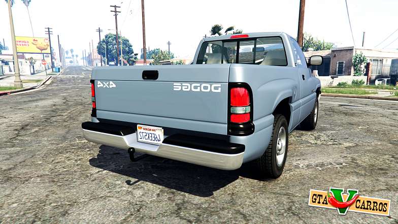 Dodge Ram 1500 1999 [add-on] for GTA 5 rear view