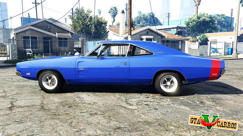 Dodge Charger RT (XS29) 1969 v1.2 [add-on] for GTA 5 side view